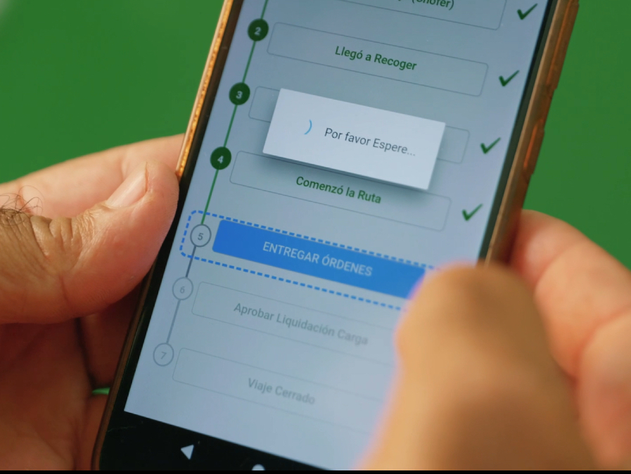 Camión antes de utilizar Transportistas Flai